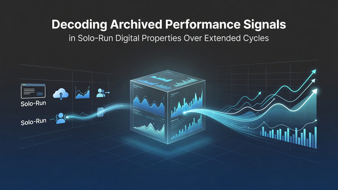 Decoding Archived Performance Signals in Solo-Run Digital Properties Over Extended Cycles