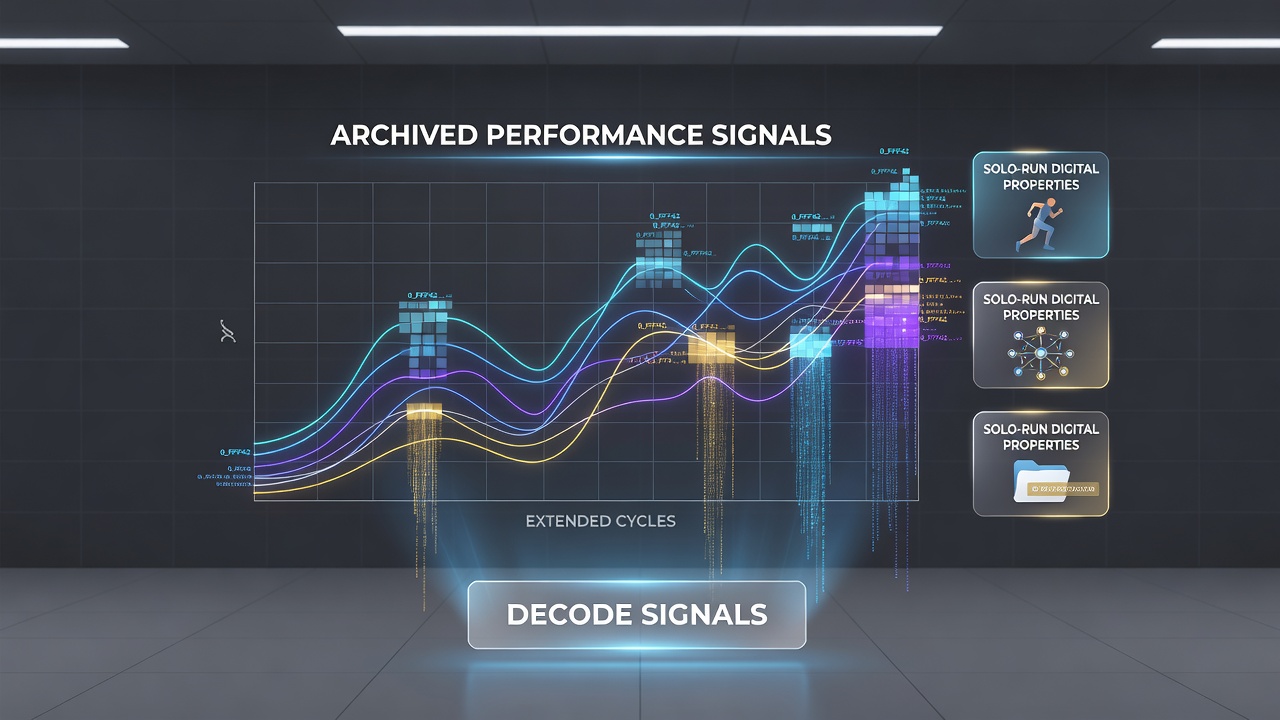 Chart displaying long-cycle performance metrics extracted from archived logs of standalone websites