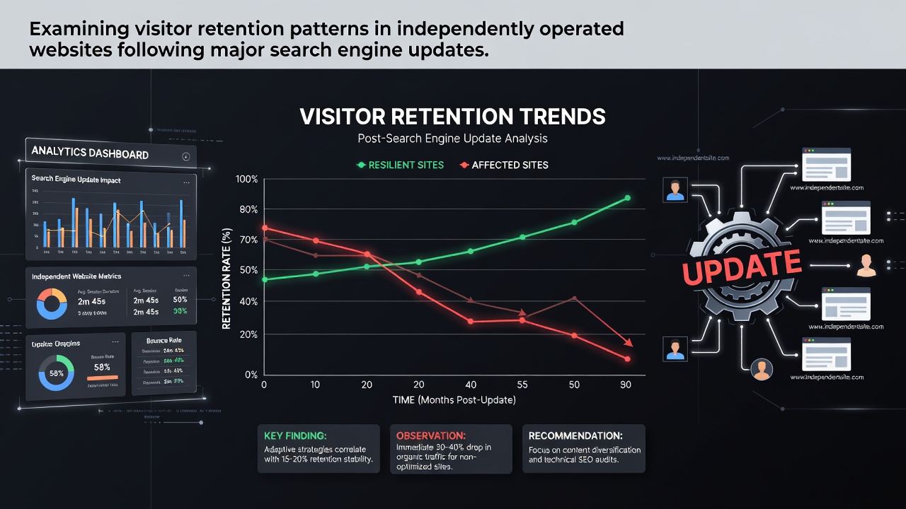Examining Visitor Retention Patterns in Independently Operated Websites Following Major Search Engine Updates